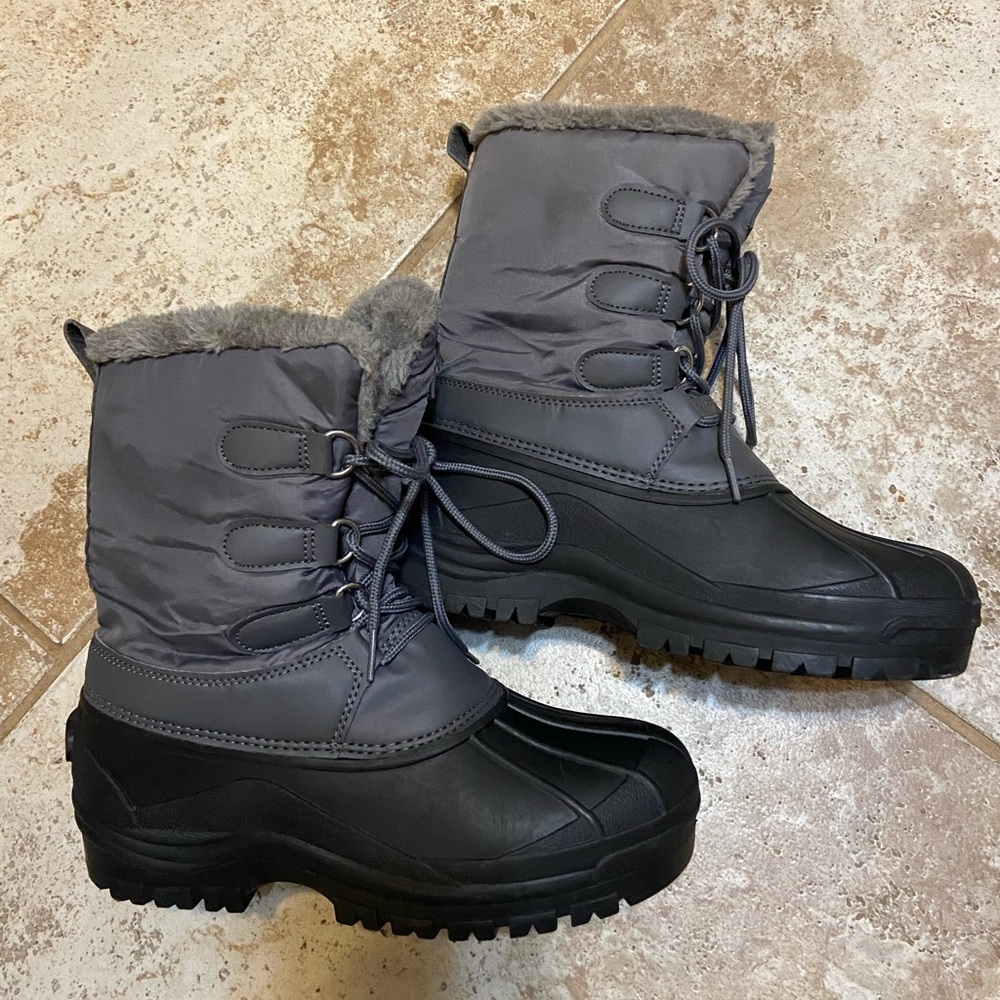 Men's Gray Winter Boots